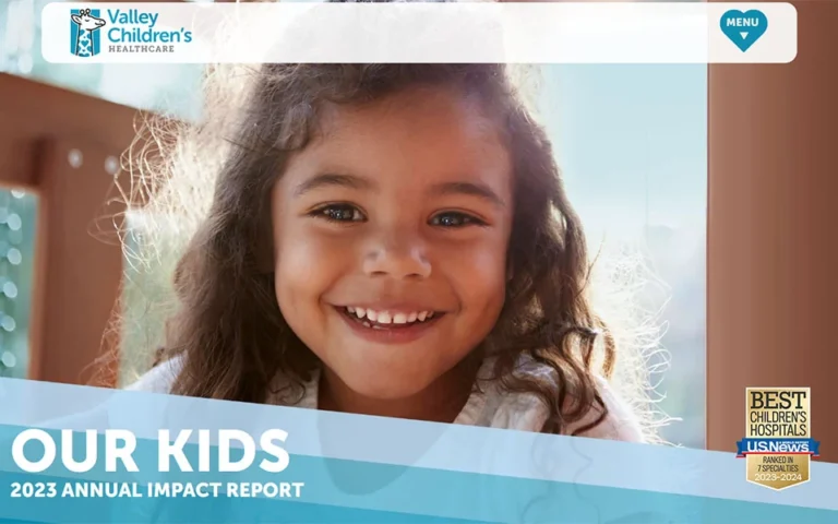Rudtek Projects Valley Childrens Impact Report Website