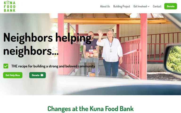 Rudtek Projects Kuna Food Bank Website
